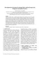 Developments in European Ecodesign Policy and the Prospects for Design for Sustainable Practices