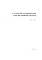 A new approach to managing data model and database co-evolution