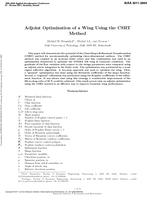 Adjoint Optimization of a Wing Using the CSRT Method