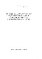On the calculation of ducted propellor performance in axisymmetric flows