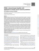 FERAL: Network-based classifier with application to breast cancer outcome prediction