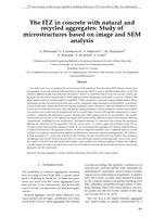 The ITZ in concrete with natural and recycled aggregates: Study of microstructures based on image and SEM analysis