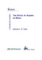 The effect of groynes on rivers: Literature review