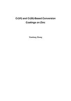 Cr(VI) and Cr(III)-Based Conversion Coatings on Zinc