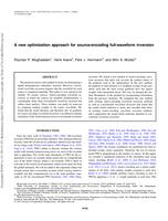 A new optimization approach for source-encoding full-waveform inversion