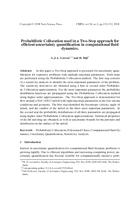 Probabilistic collocation used in a Two-Step approached for efficient uncertainty quantification in computational fluid dynamics