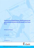 Feature aware Digital Surface Model analysis and generalization based on the 3D Medial Axix Transform