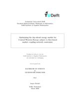 Optimizing the day-ahead energy market for Central Western Europe subject to flow-based market coupling network constraints