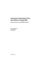 Insecticide contamination of the River Meuse in August 2007. Risk Assessment on the basis of MAM calculations