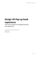 Design VR Pop-up book experience from the principles of creating immersive user experience