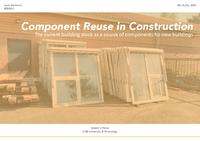 Circular Demolition and Component Reuse in Construction