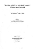 Vertical mixing of heated effluents in open channel flow