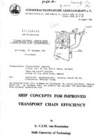 Ship concepts for improved transport chain efficiency