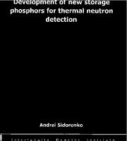 Development of new storage phosphors for thermal neutron detection