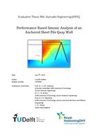 Performance-based seismic analysis of an anchored sheet pile quay wall