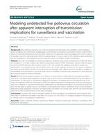 Modeling undetected live poliovirus circulation after apparent interruption of transmission: Implications for surveillance and vaccination