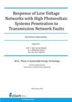 Response of Low Voltage Networks with High Photovoltaic Systems Penetration to Transmission Network Faults
