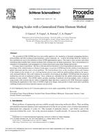 Bridging Scales with a Generalized Finite Element Method