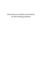 Discontinious Galerkin formulations for thin bending problems
