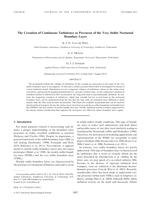 The cessation of continuous turbulence as precursor of the very stable nocturnal boundary layer