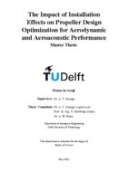 The Impact of Installation Effects on Propeller Design Optimization for Aerodynamic and Aeroacoustic Performance
