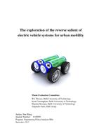 The exploration of the reverse salient of electric vehicle systems for urban mobility