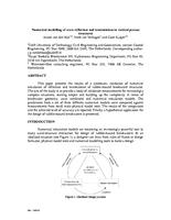 Numerical modelling of wave reflection and transmission in vertical porous structures