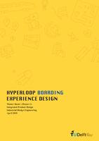 Hyperloop boarding experience design