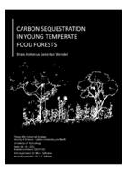Carbon sequestration in young temperate food forests
