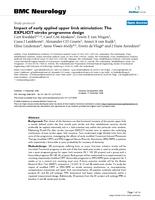 Impact of early applied upper limb stimulation