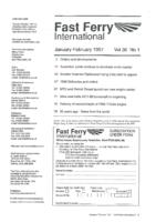 Contents Fast Ferry International, Volume 36, 1997