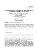 Convergence Acceleration for the Three Dimensional Compressible Navier-Stokes Equations