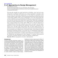 3 x 2 Approaches to Design Management