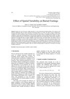 Effect of Spatial Variability on Buried Footings
