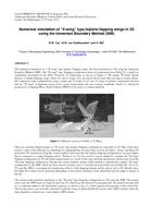 Numerical simulation of 'X-wing' type biplane flapping wings in 3D using the Immersed Boundary Method (IBM)