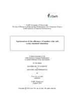 Optimization of the efficiency of tandem solar cellsusing simulated annealing
