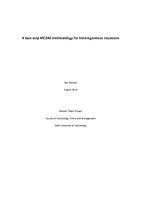 A two-step MCDM methodology for heterogeneous situations