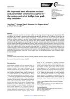 An improved zero vibration method and parameter sensitivity analysis for the swing control of bridge-type grab ship unloader