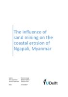 The influence of sand mining on the coastal erosion of Ngapali, Myanmar 