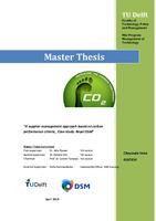 A supplier management approach based on carbon performance criteria_ Case study: Royal DSM