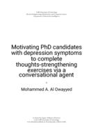 Motivating PhD candidates with depression symptoms to complete thoughts-strengthening exercises via a conversational agent
