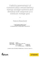 Viability assessment of privately owned battery energy storage systems and demand-side response for medium voltage grid congestion relief