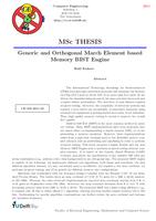 Generic and Orthogonal March Element based Memory BIST Engine