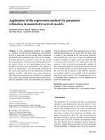 Application of the representer method for parameter estimation in numerical reservoir models