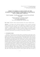 Direct numerical simulation of the interaction between unsheared turbulence and a free-slip surface