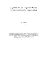 Algorithms for sequence-based reverse metabolic engineering