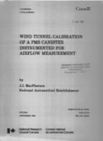 Wind tunnel calibration of a PMS canister instrumented for airflow measurement