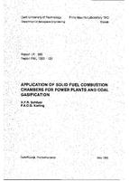 Application of solid fuel combustion chambers for power plants and coal gasification