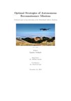 Optimal Strategies of Autonomous Reconnaissance Missions