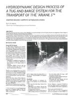 Hydrodynamic design process of a tug barge system for the transport of the ARIANE 5
